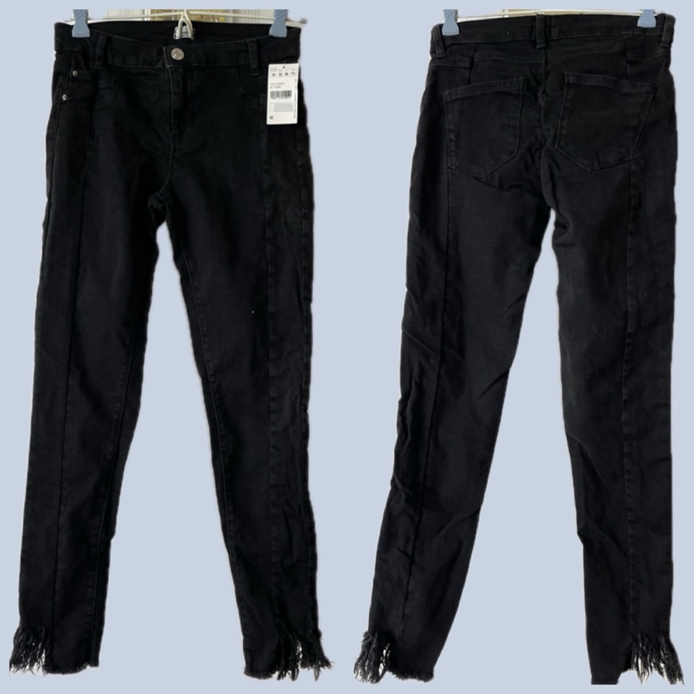 🆕Pimkie black jeans with distressed hem